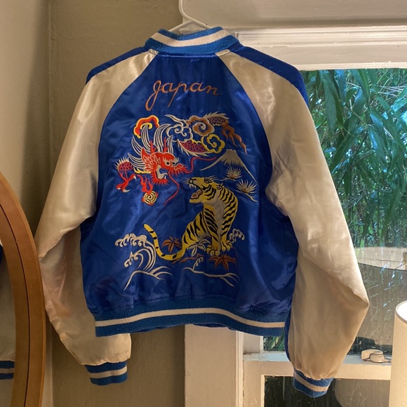 Suka navy blue Japan tiger bomber jacket, medium - Picture 2 of 6